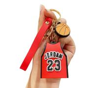 Generic T-Shirt Portachiavi Compatibile con NBA 23 Bulls in Astuccio Color Unicorno Basket Gadget Accessori Idea Regalo Uomo Donna Bambino Ciondolo Creativo 3D