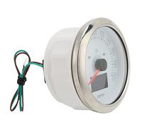 Generic Tachimetro GPS, Tachimetro per Auto per Auto con Segnali di Direzione Abs in Acciaio Inossidabile per la Nave per (WHITE)