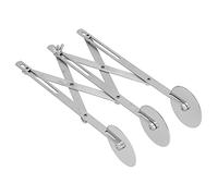 Generic Tagliabiscotti Multiruota in Acciaio Inossidabile di Grado Professionale per un Taglio Versatile e Uniforme, Ideale per Pasticcerie e Panifici (Coltello da triciclo)