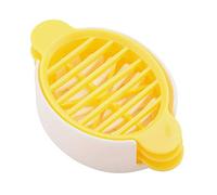 Generic Tagliauova Tritatutto in Plastica Facile da Usare per la Domestica Frutta Morbida e Uova Sode Giallo 10,5 * 6,7 Cm