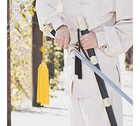 Generic Taiji Sword Nappa Smooth Ice Silk Kung Fu Performance Accessorio per Kung Fu Gym, 2 Colori (pugnale giallo)