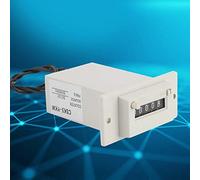 Generic Tally Counter, CSK5-YKW 0-99999 Contatore di Impulsi Elettromagnetici Contatore di Impulsi per Olio, Chimico e Industrie Tessili (DC12V)