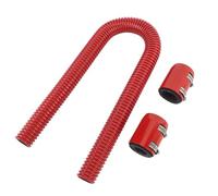 Generic Tambuco di Radiatore in Acciaio Inossidabile Flessibile, Tubo dell'acqua di Raffreddamento a Fuoco di Calore 36 Pollici con Pinze per 1-3/4 Pollici 1-1/2 1-1/4 (rosso)