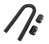 Generic Tambuco di Radiatore in Acciaio Inossidabile Flessibile, Tubo dell'acqua di Raffreddamento a Fuoco di Calore 36 Pollici con Pinze per 1-3/4 Pollici 1-1/2 1-1/4 (BLACK)