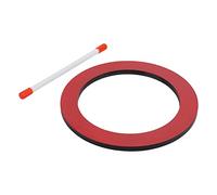 Generic Tamburo a Mano per Bambini con Forma Adorabile e Suono Nitido, Strumento a Percussione Perfetto per L'apprendimento Musicale, Tavola Compressa Rossa e Pelle in Resina, Include 1 Tamburo e 1