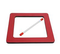 Generic Tamburo a Mano per Bambini con Forma Adorabile e Suono Nitido, Strumento a Percussione Perfetto per L'apprendimento Musicale, Tavola Compressa Rossa e Pelle in Resina, Include 1 Tamburo e 1