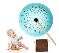 Generic Tamburo della lingua in acciaio, 6 pollici di meditazione da 8 toni tamburo di pioggia, strumento in acciaio con battiti, padella eterea, ideale for la meditazione dello yoga e l'educazione pr