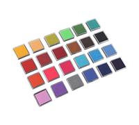 Generic Tampone di inchiostro lavabile, 24 colori, con forte potere colorante, per fai da te, artigianato, biglietti, pittura artistica per bambini