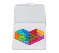 Generic Tangram Puzzle Giocattolo Educativo per Bambini Sviluppo del Pensiero Logico Creativo Gioco da Tavolo in Plastica 14 X 14 X 2 Cm (A forma di cuore)