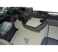 Generic Tappetini per sedile passeggero pieghevole Scania R New Generation [2017+], beige/nero