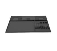 Generic Tappetino Barbiere Magnetico Antiscivolo per Tagliacapelli, Organizer Resistente Al Calore con 4 Magneti per Barbieri Professionisti 16,54x12,6 Pollici (Piccola)