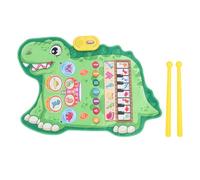 Generic Tappetino da Gioco Musicale con Dinosauri per Bambini Tappetino da Salto per con Batteria, Giocattoli Didattici ABC per Bambini Dai 3 Anni in su