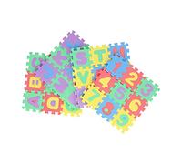 Generic Tappetino da Gioco Puzzle Ad Incastro da 36 Pezzi con Numeri Dell'alfabeto, Giocattolo Educativo per i più Piccoli Che Imparano L'ABC 123