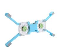 Generic Tappetino di Raffreddamento per Laptop Supporto di Raffreddamento per Radiatore USB Portatile per PC Notebook Supporto Antiscivolo Pieghevole Leggero con Luce LED Blu per Uso Domestico in