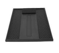 Generic Tappetino Organizer per Tagliacapelli con Impugnatura Magnetica e 7 Scomparti per Barbieri Domestici PVC Resistente Al Calore 9,8x12,6 Pollici (BLACK)