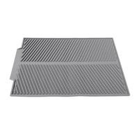 Generic Tappetino per Asciugare i Piatti in Silicone Resistente Al Calore per Regalo da , Tappetino Premium per la Decorazione della Tavola e lo Stoccaggio, 17,3x13,0x0,2 Pollici in Grigio, Verde,