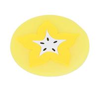 Generic Tappetino per Sottobicchiere in Silicone per Frutta per Isolamento Termico - Simpatico Portabicchieri per Tazze per Accessori da, Diametro 8,5 Cm, 1 Pezzo (Carambola)