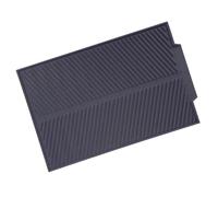 Generic Tappetino Rettangolare in Silicone Tappetino per Asciugare Facilmente il Piatto con Cresta per Regalo di Inaugurazione della Casa, da Non Tossico Resistente Al Calore (GREY)