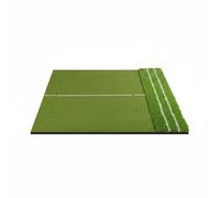 Generic Tappeto da Allenamento Golf Tappetino Pratica Golf Pista Putt Sintetica Base Eva con Buchi per Tee Antiscivolo Adatto a Giardino Allenamento Swing, 120-150cm, Con Guida