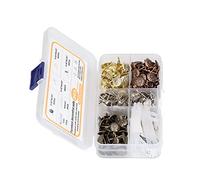 Generic Tappezzeria, Tappezzeria per Mobili per Mobili Tacks 200 Pezzi di Perni Decorativi Interni per in Acciaio Carbone con Sovrano di Stoffa e Bracciolo (Modello di crisantemo)