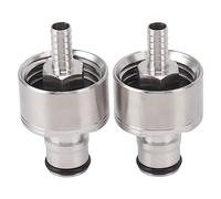 Generic Tappo per Carbonatazione per Bevande Gassate, Tappo per Bottiglia per Carbonatazione Forzata in Acciaio Inossidabile, Ideale per Uso Domestico, Confezione da 2