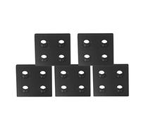 Generic Tappo Terminale del Profilo in Alluminio Superficie Anodizzata Durevole 4040 Doppie Scanalature per Strutture Industriali di Telai in Alluminio, Stampanti 3D (confezione da 5) (BLACK)