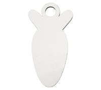 Generic Targhette con Nome a Sublimazione da 30 Pezzi, Etichette Topper in Cartone Leggero per Tazze Personalizzate Fai-da-te (ORANGE)