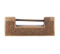 Generic Tasti Vintage, Tasti Antichi Tubolari di Blocco con Speciale Lucchetto del Delicato Vecchia Intagliato di Rame Antico Cinese per Regali per Matrimoni di Gioielli (Distanza 5 cm)
