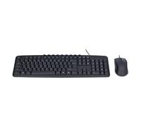 Generic Tastiera Cablata e Mouse Combinati, Design Ergonomico con Angolo Ad, 113 Tasti per Laptop Desktop ABS