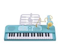 Generic Tastiera Elettrica per Pianoforte a 37 Tasti Portatile per Principianti con Supporto/microfono 7 Toni 8 Gruppi di Batteria 24 Demo per Educazione Musicale ABS Rosa/blu 16,5 * 6 * 2,2 Pollici