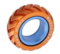 Generic Tattile, Croccante Suono di Suono Solido a Rotazione in Moneta in Alluminio Sviluppo da Stress in Lega, Tattile Portatile per Aggiungere Autismo (ORANGE)