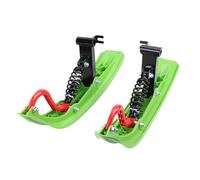 Generic Tavola da Slittino da Sci ATV in Metallo e ABS con Struttura Stabile a Prova di Impatto, Ideale per Sentieri Innevati, 2 Pezzi