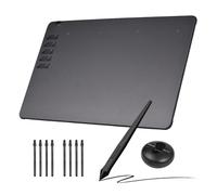 Generic Tavoletta con Penna Tavoletta Grafica da Disegno con Stilo Senza Batteria, Pressione 16384 Livelli, con 10 Tasti di Scelta Rapida per Artisti, OTG 9,8"x 6,1" (2)