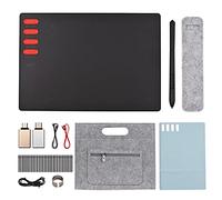 Generic Tavoletta Grafica da Disegno con Stilo Senza Batteria con 8192 Livelli di Pressione 8 Pennini per Disegnare, Progettare, Insegnare, per OTG (Tipo 3)