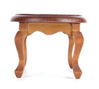 Generic Tavolo per Mobili per Casa delle Bambole, Tavolino da tè in Miniatura, Miniatura per Casa delle Bambole in Legno di Betulla con Struttura Liscia, Ideale per la Scena del Soggiorno Decorativo