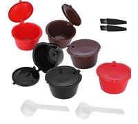 Generic Tazza Filtro Riutilizzabile per Capsule di caffè, Delizioso Estratto Completo di caffè, 6 Cucchiai per Capsule, Spazzole, Gadget da Sani Ed Ecologici