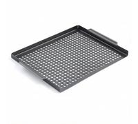 Generic Teglia Antiaderente con Bordi Rialzati Perforato Piatto Arrosto Multifunzione Utensile da per Barbecue