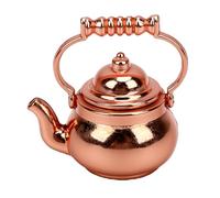 Generic Teiera per Casa delle Bambole in Scala 1/12 Modello in Rame in Miniatura Vintage per L'arredamento della Cucina della Casa delle Bambole 2 unità (Modello bollitore)