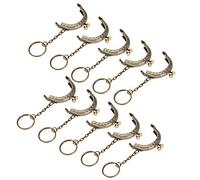 Generic Telaio per Borsa in Metallo di Piccole Dimensioni, Catena Tono Bronzo, 5 Cm, 10 Pezzi, Chiusura a Bacio per Produttori di Borse