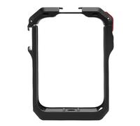 Generic Telaio Protettivo per Gabbia della Fotocamera Design Accurato Slitta Fredda Versatile e Porte a Vite da 1/4" per Kit Fotografico Interfaccia Base Fotocamera Panoramica 360 (BLACK)