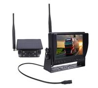 Generic Telecamera di Backup Solare Wireless 1080P per, Schermo da 7 Pollici, Base Magnetica Grandangolare, Segnali Stabili, Durata della Batteria di 24 Ore, Impermeabile IP69 per Rimorchi e Camion