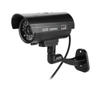 Generic Telecamera Fittizia a LED Lampeggiante di Sicurezza Falsa per CCTV Impermeabile All'aperto per il Parco del Magazzino Dell'ufficio Domestico 5,1x2,6x2,6 Pollici