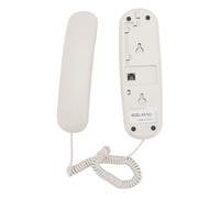 Generic Telefono a Muro, qualità Chiara Chiamata Pratica Interfaccia Operativa Performance Stabili per il Telefono a Parete Resistente Allo Spazio Compatto per l'ufficio (WHITE)