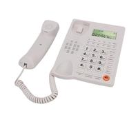Generic Telefono da Scrivania con Filo Telefono con Tasti Grandi e Volume della Suoneria Regolabile, Fissa Pronta per le Emergenze per Hotel, Uffici Domestici (WHITE)