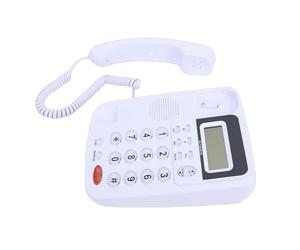 Generic Telefono Fisso con Filo con Display delle Chiamate in Arrivo per Casa e Lavoro, Ampia capacità di Archiviazione, Schermo Ad Alta Definizione, Pulsanti Antiscivolo, Plug and Play (WHITE)