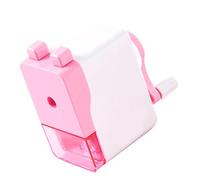 Generic Temperamatite a Manovella, Temperamatite Portatile a Forma di Cartone Animato Che Risparmia Sforzo per l'ufficio (rosso)