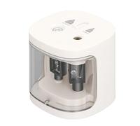 Generic Temperamatite Elettrico Portatile con Design a Doppio Foro, Alimentato a Batteria, per Studenti, Insegnanti, Professionisti