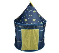 Generic Tenda da Gioco per Bambini, Tenda da Gioco per Bambini Casetta da da Castello Principessa Rosa per Interni con Lati Trasparenti per la Comunicazione Sociale,2 Anni+ (cielo stellato blu)