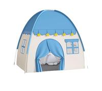Generic Tenda da Gioco Pieghevole per Bambini con Struttura Robusta e Interni Spaziosi, Tenda per Bambini Traspirante per Vacanze e Riunioni, Fantasiosa Base Segreta per il Gioco (BLUE)