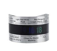Generic Termometro del Vino, Termometro del Vino LCD Bracciale in Acciaio in Acciaio Inossidabile Sensore di Temperatura in per la per il Risaturante per il Bar per la Birra in Casa
